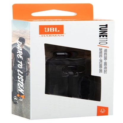 Attēls no JBL - JBL T110 In-Ear Headset 3,5mm Black