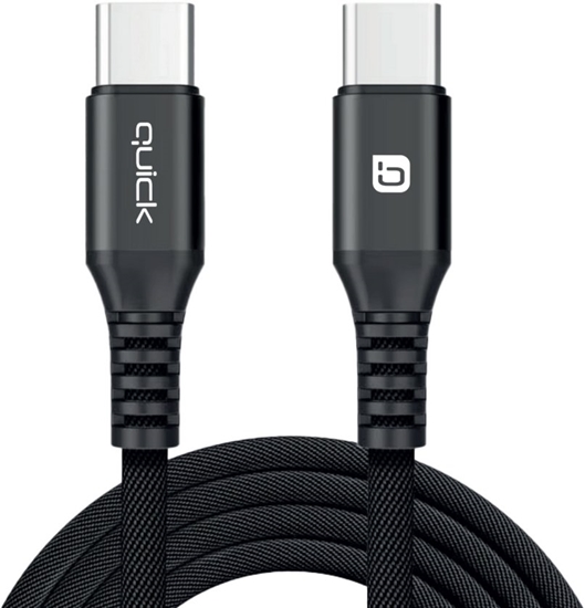 Picture of Kabel USB Quick USB-C - USB-C 1.5 m Czarny (4752168141267)