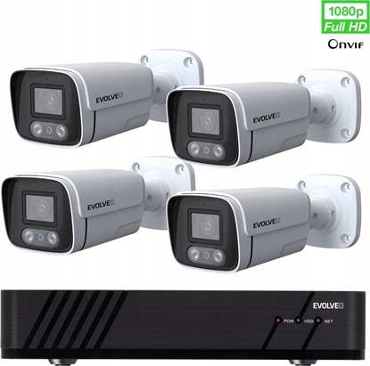 Изображение Kamera IP Evolveo EVOLVEO kamerový systém Detective POE8 SMART, 4 kamery