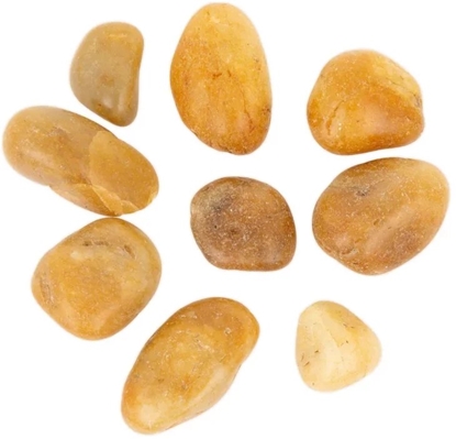Picture of Kamienie polerowane Yellow Pebble 10-20 mm  do akwarium terrarium, 10kg/OPAK