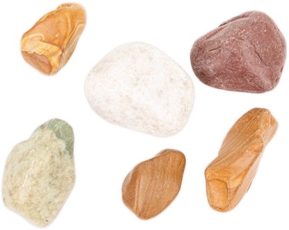 Attēls no Kamienie polerowane Multicolor Pebble   50-80 mm  do akwarium terrarium 10kg/OPAK