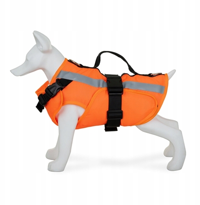 Attēls no Kamizelka ratunkowa dla psa, M, 40-54 cm, 39-47 cm, 35 cm, pomaraczowa, materia Oxford