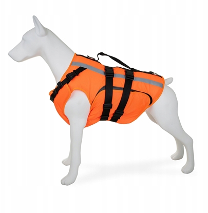 Attēls no Kamizelka ratunkowa dla psa, XL , 55-80 cm, 57-64 cm, 44 cm, pomaraczowa, materia Oxford