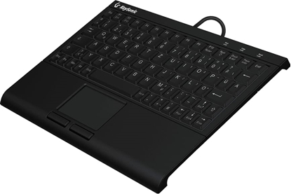 Изображение Keysonic KSK-3211ELU (DE) tastatūra Mājas USB QWERTZ Vācu Melns