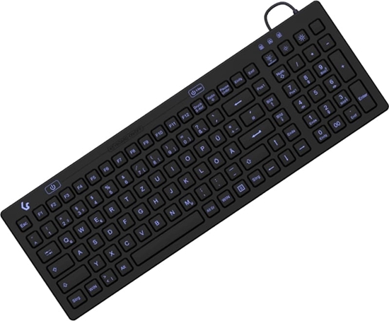 Изображение Keysonic KSK-6031INEL tastatūra Rūpniecisks USB QWERTZ Vācu Melns