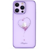 Picture of Kingxbar Silicone case with Swarovski crystals Kingxbar Wish Series for iPhone 14 Plus - purple