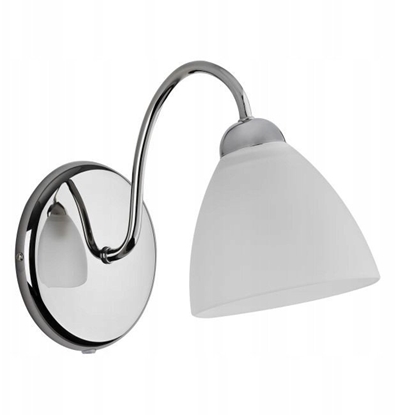 Picture of Kinkiet oprawa cienna Alfa Ariel 1x60W E27 biay/chrom 22600