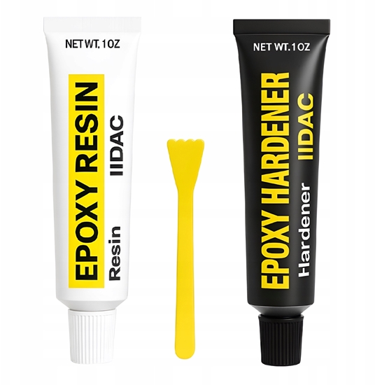 Picture of Klej Epoksydowy Dwuskadnikowy Mocny Uniwersalny Do Drewna Stali Zestaw