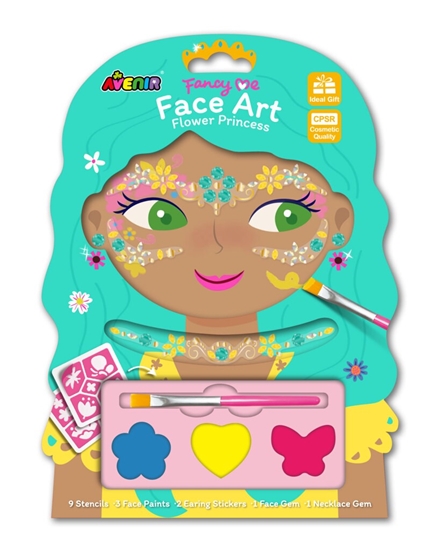 Picture of Klejnoty i farby do twarzy - Kwiaty 