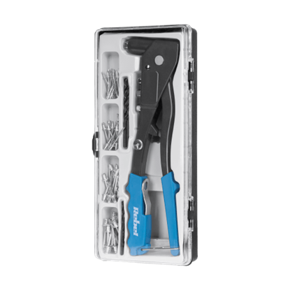 Изображение Kniedēšanas instrumenta komplekts tērauda un alumīnija kniedēm | Komplektā 60 kniedes