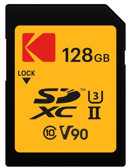 Picture of Kodak SDXC 128GB UHS-II U3 V90 Ultra Pro