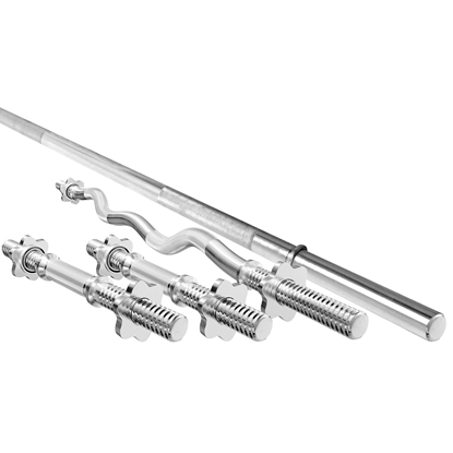 Picture of Komplekts MWG2 | Stieņa stienis 198 cm + Ieliekšanas stienis 120 cm + 2 hanteļu stieņi 40 cm 30 mm - Marbo Sport