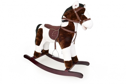 Picture of Koń na biegunach brązowo-biały