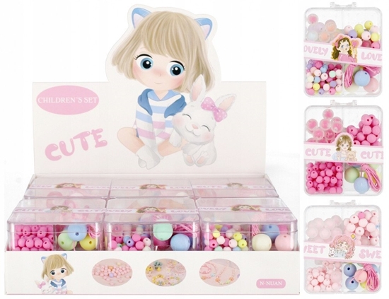 Изображение Mega Creative Koraliki do nawlekania pastelowe Mix