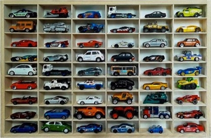 Picture of Kruzzel Póka drewniana na auta resoraki samochodziki Hot wheels Przegrody x54