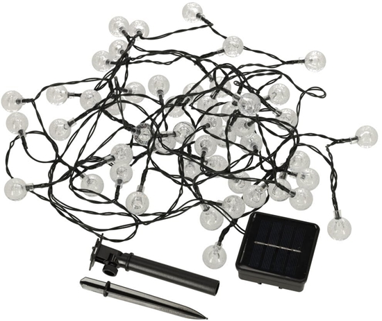 Picture of Lampki ogrodowe solarne kulki 7m 50LED ciepy biay