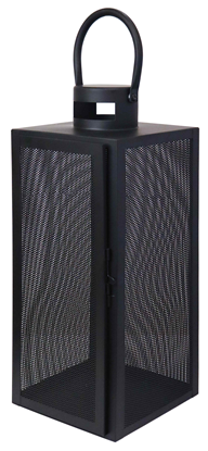 Attēls no Laterna metāla Aura 17x16x40cm, melna