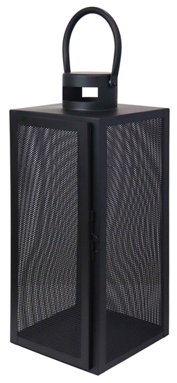 Picture of Laterna metāla Aura 17x16x40cm, melna