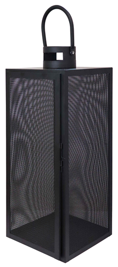 Picture of Laterna metāla Aura 21x20x53cm, melna