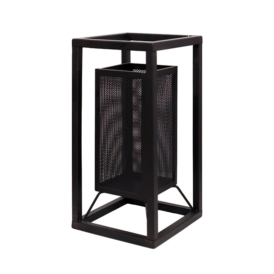 Picture of Laterna metāla Livio 16x16x31cm, melna