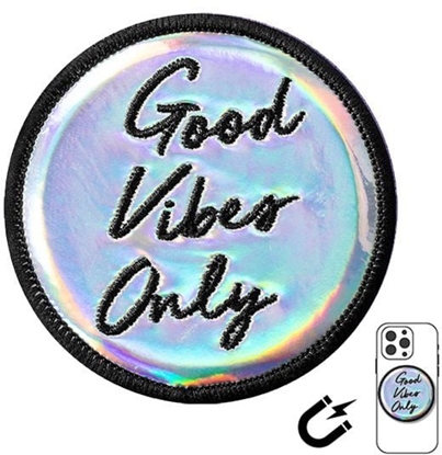Изображение LAUT MAGMOJI BADGE Good Vibes Only compatible with MagSafe