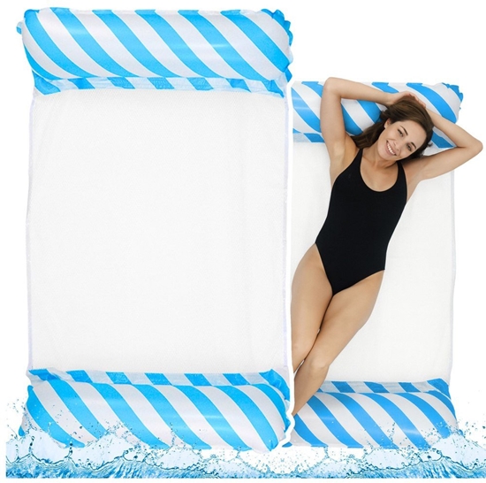 Picture of Lean Dmuchany Hamak Wodny Materac Leak Biao-Niebieski 120x70cm