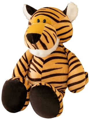 Picture of LeanToys Pluszowa Maskotka Przytulanka Tygrys Pomaraczowy W Paski 23cm