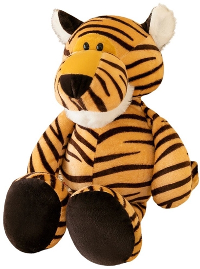 Picture of LeanToys Pluszowa Maskotka Przytulanka Tygrys Pomaraczowy W Paski 23cm