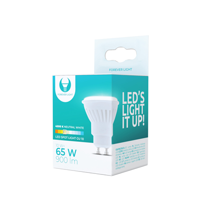 Picture of LED bulb GU10 10W 230V 4500K 900lm ceramic Forever