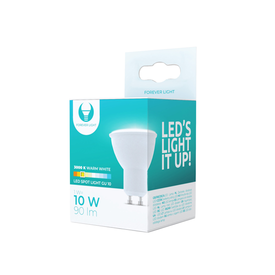 Picture of LED bulb GU10 1W 230V 3000K 90lm Forever Light