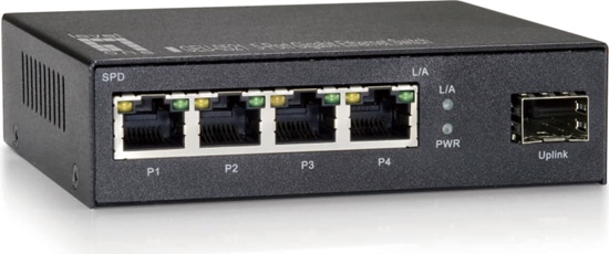 Picture of Level One LevelOne GEU-0521 tīkla pārslēgs Nepārvaldīts Gigabit Ethernet (10/100/1000) Pelēks