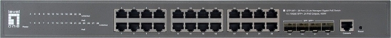Picture of Level One LevelOne GTP-2871 tīkla pārslēgs Vadīts L3 Gigabit Ethernet (10/100/1000) Power over Ethernet (PoE) Pelēks