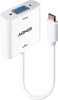 Picture of Lindy 43355 video cable adapter USB Type-C VGA (D-Sub) White