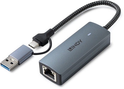 Picture of Lindy 43415 interfeisa centrmezgls USB 3.2 Gen 2 (3.1 Gen 2) Type-C 5000 Mbit/s Pelēks