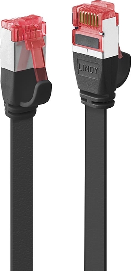 Picture of Lindy 5m Cat.6 U/FTP Flat Network Cable, Black