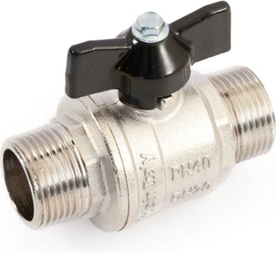 Picture of Lodveida ventilis ā-ā 3/4" 40bar ar tauriņrokturi GF