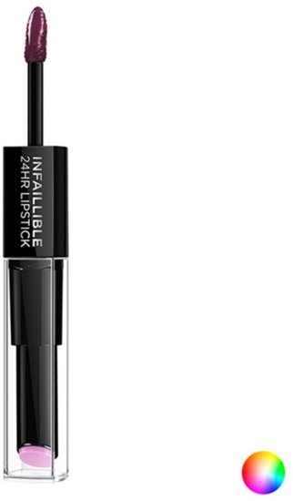 Изображение LOreal Paris L'OREAL_Infallible 24H Duo Lipstick dugotrwaa pomadka i byszczyk do ust 2w1 113 Invincible Sable 5ml