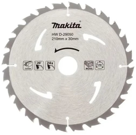 Изображение Makita CIRCULAR SAW BLADE 210X30/25 24T WOOD