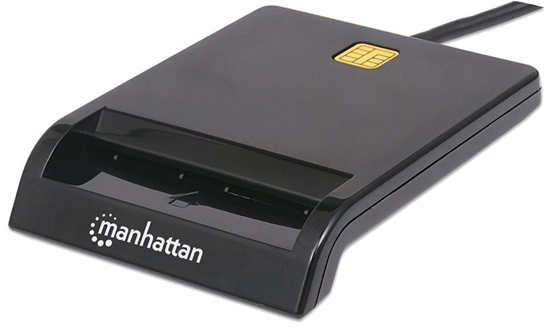 Picture of Manhattan Smart Card Reader - USB Contact Reader - External  766623102049