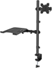Picture of Manhattan TV & Monitor & Laptop Combo Mount, Desk, Full Motion, 1 screen, Screen Sizes: 10-27", Laptop up to 17", Black, Clamp Assembly, VESA 75x75 to 100x100mm, Max 8kg, Lifetime Warranty