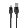 Изображение Kabel USB MaxLife  Maxlife Kabel Mxuc-07 Usb - Lightning 1,0 M 2,4A Czarny Nylonowy