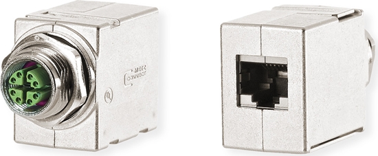 Изображение Metz Connect Schaltschrankdurchführung, M12 X-kodiert auf RJ45 - gerade