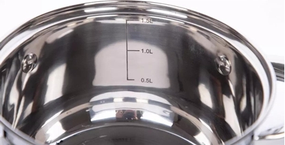 Attēls no MG Home Garnki stalowe MG Home Verso zestaw 3 garnków z pokrywkami na indukcj