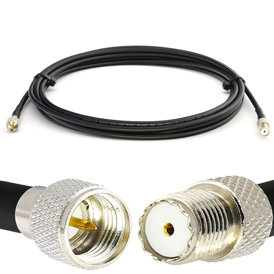 Picture of Mini UHF Male to Mini UHF Female 12m RG58/U Coaxial Cable
