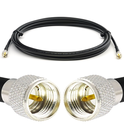 Picture of Mini UHF Male to Mini UHF Male 12m RG58/U Coaxial Cable