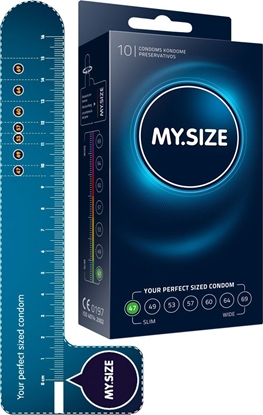 Attēls no My Size MY.SIZE prezervatyvai 47mm, 10 vnt.