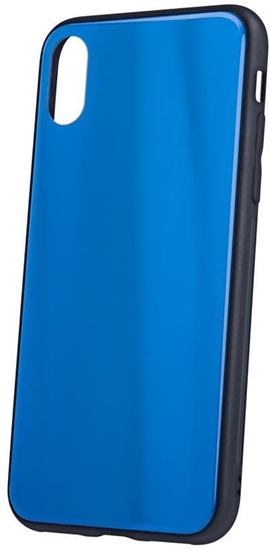 Picture of Mocco Aurora Glass Silicone Back Case for Samsung Galaxy S21 Blue