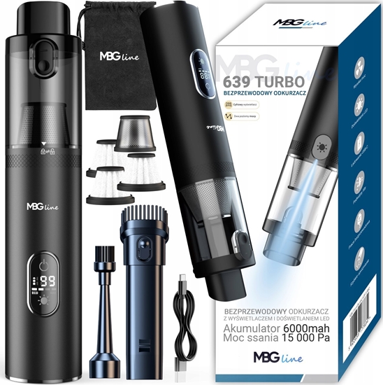 Picture of MOCNY RCZNY BEZPRZEWODOWY ODKURZACZ SAMOCHODOWY 15KPA DMUCHAWA DO AUTA