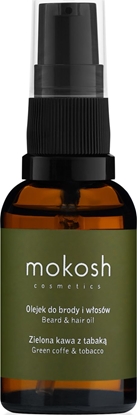 Изображение Mokosh Olejek do brody i wosów Zielona kawa z tabak 30 ml