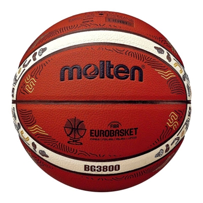 Picture of Molten Eurobaset 2025 basketbola bumbas replika B7G3800-E5Z